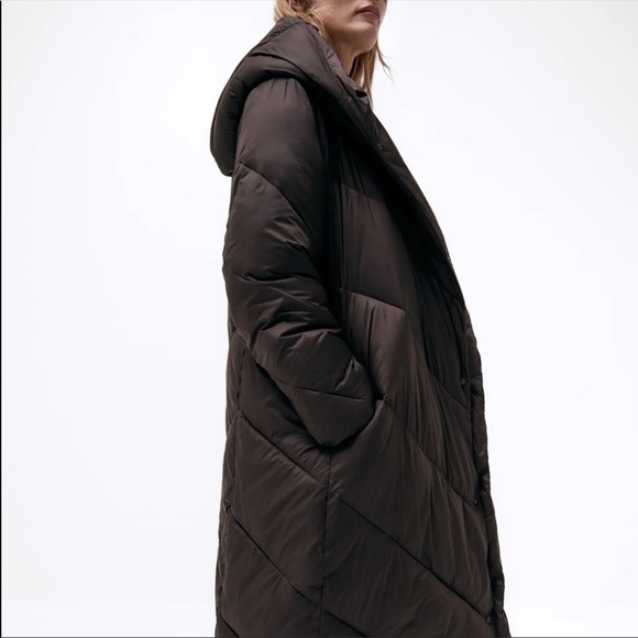 Zara water repellent puffer coat - Picture 8 of 9